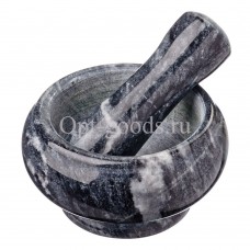 Мраморная ступка черная 9х4,5 см оптом OM-X564