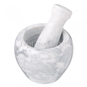 Мраморная ступка белая 10х7,5 см оптом OM-X563