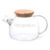 Заварочный чайник стеклянный 1600 мл оптом OM-X599
