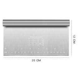 Металлический шпатель с линейкой 20 см оптом OM-X671 (кор 200 шт)